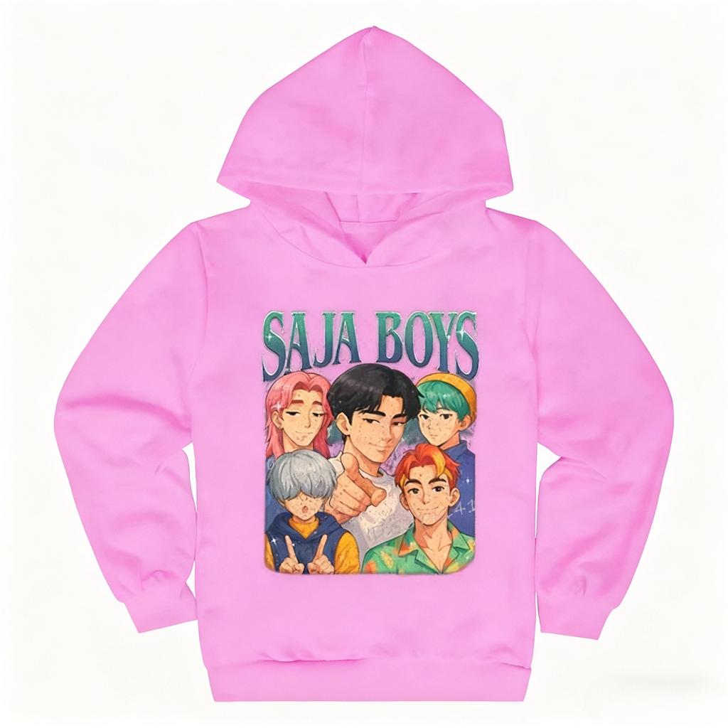 K-pop Охотники на демонов Saja Boys Детская одежда Харадзюку Мода Уличная одежда Толстовки Девочка Мальчик Смешной подарок Одежда