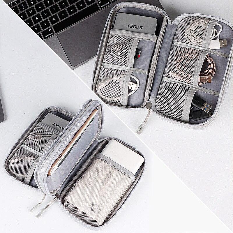 Gadget Cable Organizer Bag Digital USB Cable Storage Bag Portable Travel Organizer for Wire Earphone Power Bank Storage Bags