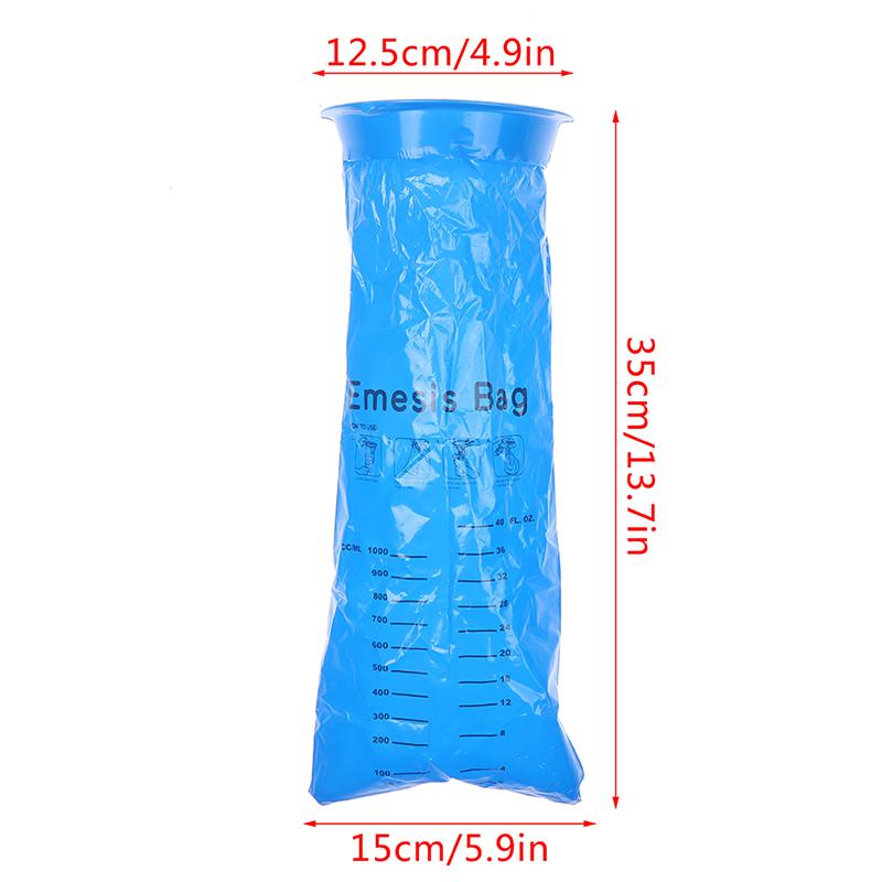 10 Pack Emesis Bag Disposable Vomit Bags Aircraft & Car Sickness Bag Nausea Bag