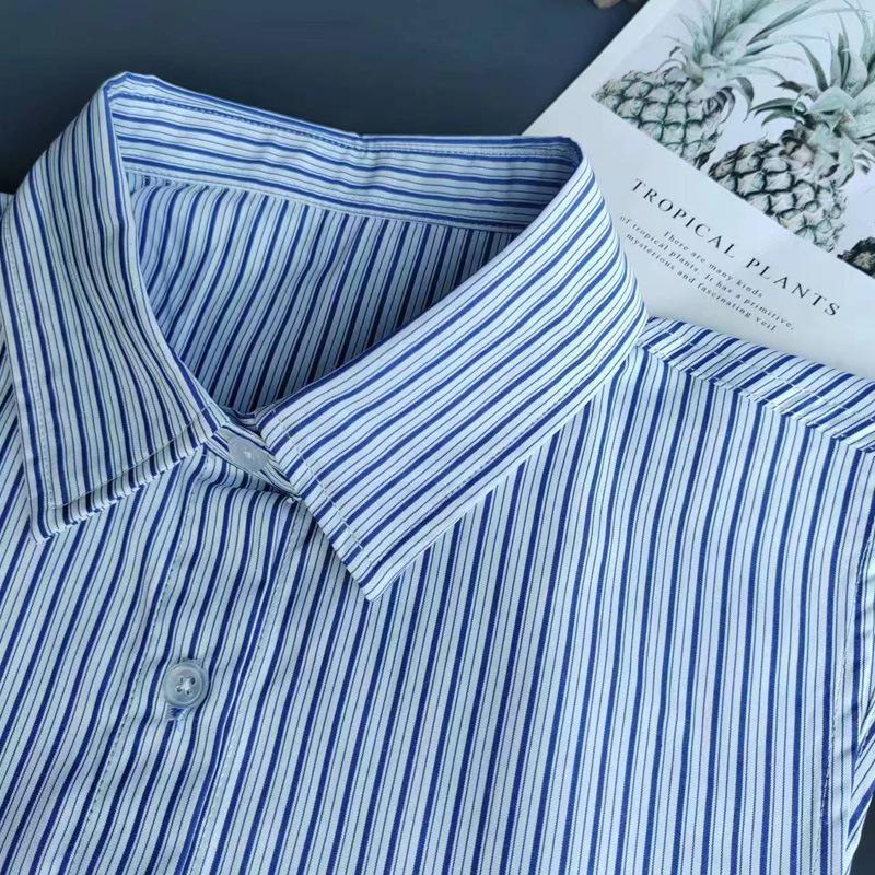 24 Years Old Versatile Shirt Collar Pointed Collar Striped Fake Collar Women'S Shirt Collar Men'S Fake Collar