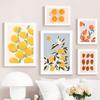 Lemon Strawberry Cherry Orange Wall Art Canvas Painting Interior Home Decor Poster Bedroom Fruit Market Living Room Shop Picture
