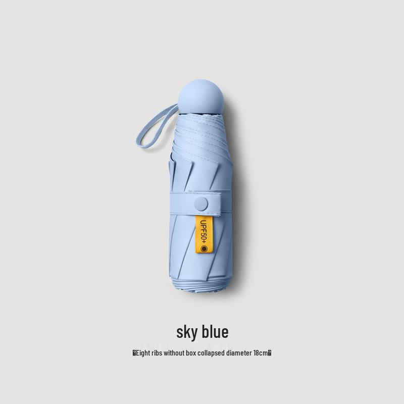 50% скидка на женский портативный солнцезащитный зонт - Защита от УФ-лучей, Ручное складывание, Зонт от дождя и солнца