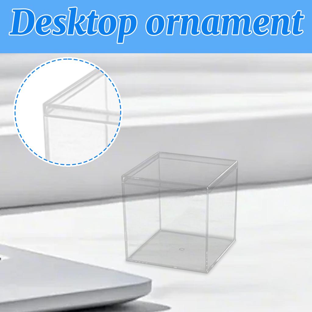 Прозрачная коробка Пластиковая Акриловая Квадратная коробка Крышка с землей Конфетница Ручной работы Упаковочная коробка для демонстрации