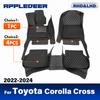 Car Floor Mats For Toyota Corolla Cross   2024 Custom Auto Foot Pads Automobile Carpet Cover Interior Accessories