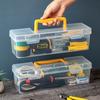 Tool Organizer Tool Storage Box Transparent Parts Box Multifuntional Hardware Tool Box