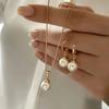 Imitation Pearl Jewelry Set of Earrings Pendant Necklaces for Women Jewelry Accessories