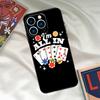 Poker Cards Phone Case For iPhone 15 14 12 11 13 16 17 Pro Max 15 16 Plus 13 Mini 16e 17 Air Funda Cover