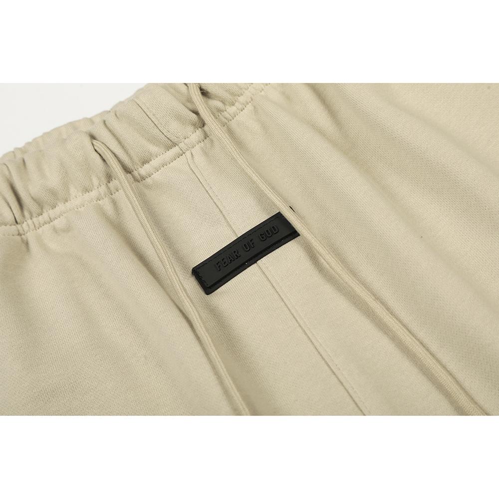 Fear Of God Essentials Специальные Шорты с Принтом Букв Унисекс Большемерные Хлопковые На Шнурке Эластичный Пояс Уличная Одежда Повседневные Спортивные Шорты До Колена