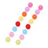 200pcs Round Colorful Acrylic Hair Beads Glow In the Dark for Kids Girls Braids and Women Fashion Hair Accessories