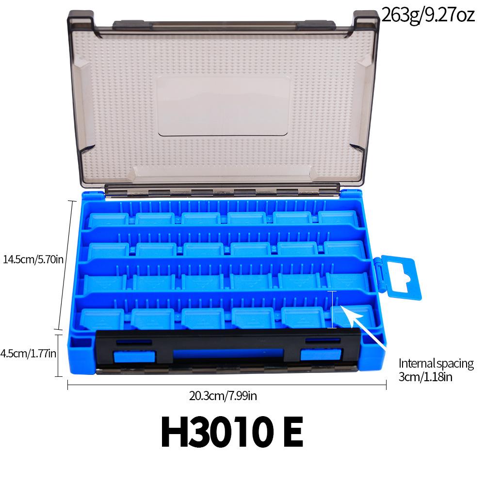 Коробка для двойной приманки, двусторонняя коробка для рыболовных снастей, коробка для хранения аксессуаров для наживки, пластиковая коробка для приманки-карандаша Mino