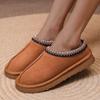 Модные женские зимние ботильоны 2024 Новые хлопковые туфли Зимние слипоны Удобные утепленные пухом Уличные теплые ботинки Женская обувь для женщин