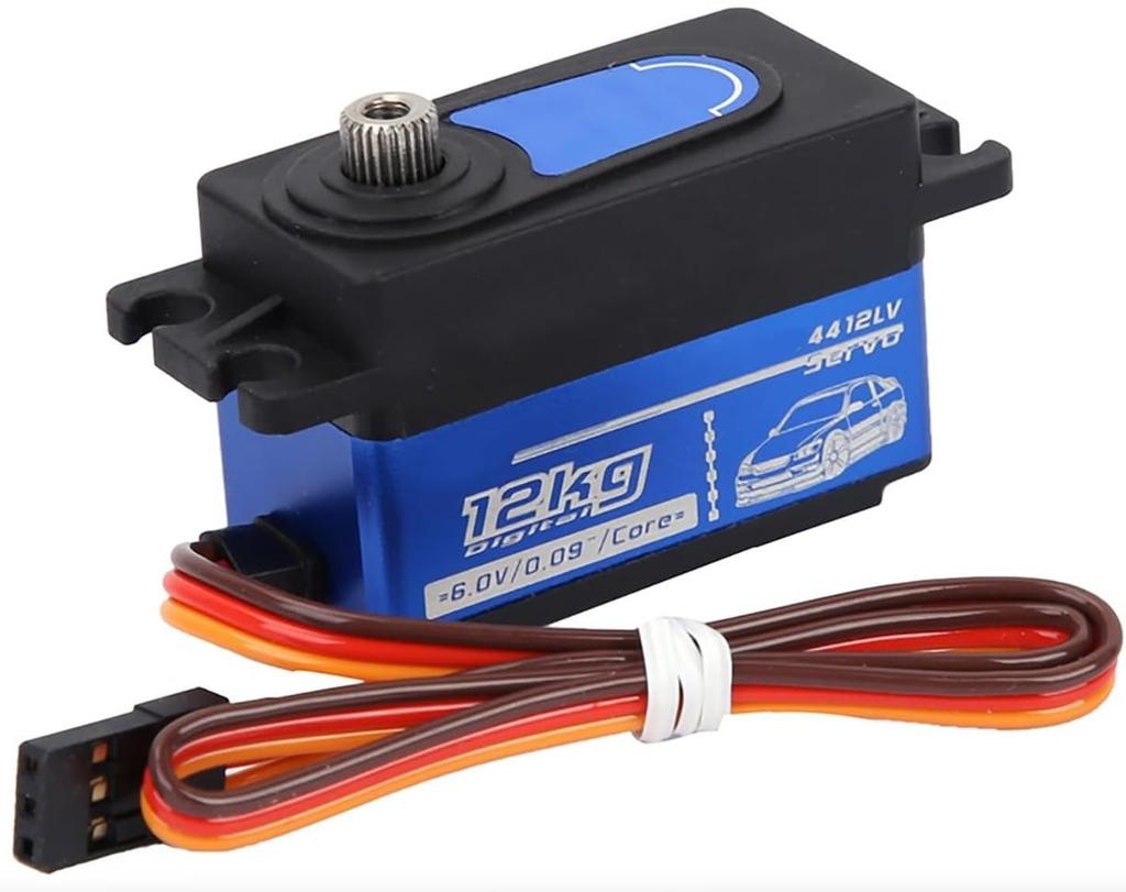 OSE SPT4412LV Digital Servo, 12KG High Torque Metal Short Servo with Accessory Pack and Screws for 1:10 RC Drift Cars.