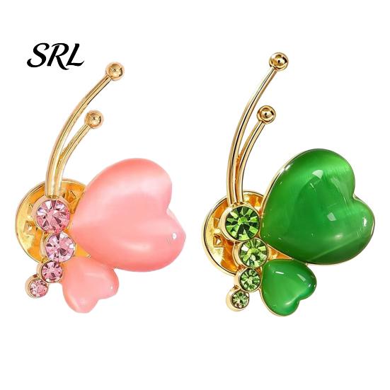 Fashion Jewelry Rhinestone Butterfly Brooch Pin for Women, Faux Crystal Alloy Brooches Lapel Pin, Accessory Clothing Bags Scarves Sweaters Women Pins