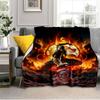 Dark Warrior's Mortal Kombat Blanket Suitable for Sofas, Beds, Offices, And Camping - Perfect Gift for Halloween Christmas