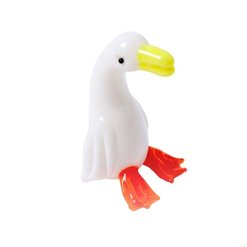 62KD Стеклянная фигурка семьи уток Домашние и офисные настольные аксессуары Садовое украшение