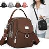 Lightweight Nylon Women's Crossbody Bag Casual Mini Handbag with Multiple Zip Pouch Chic Design Shoulder Bag for Everyday Use