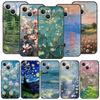 Чехол для телефона с картиной Клода Моне 'Сад' для iPhone 17 16E 15 16 14 13 12 11 Pro Max 7 8 Plus, мягкая задняя крышка из ТПУ