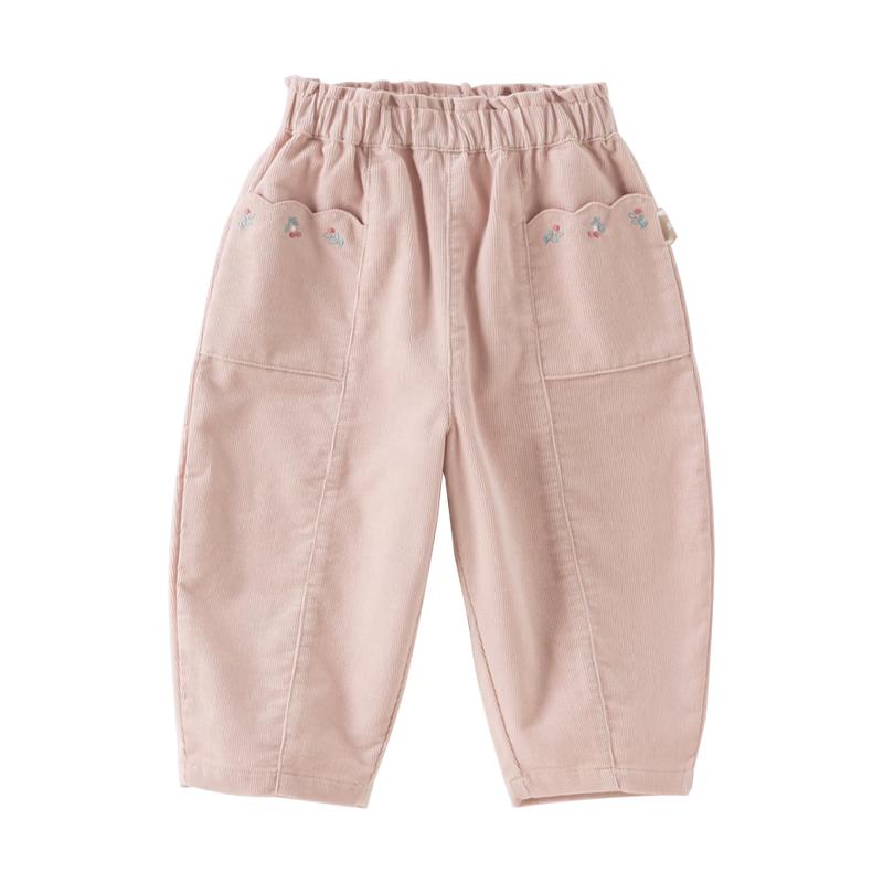 DAVE&BELLA Girls' Corduroy Casual Pants