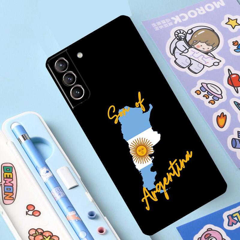 Чехол с аргентинским флагом для Samsung Galaxy S23 S21 FE S20 FE S22 Plus Note 20 Ultra Note 10 S8 S9 S10 Plus