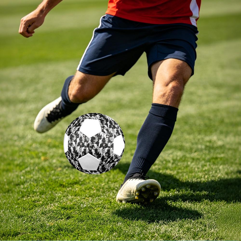1pc Dogs Crowd Lightweight PVC Training Soccer Ball, Size 5, Suitable for Indoor and Outdoor TrainingGift y60387