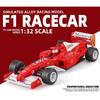 Игрушечная модель гоночного автомобиля Ferrari F1 из сплава масштаба 1/32 с инерционным механизмом, звуковыми и световыми эффектами - Идеально подходит для детских гонок и STEM-обучения