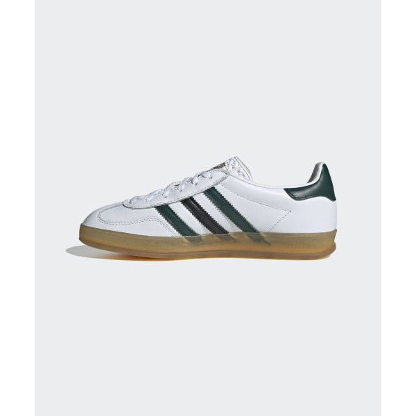adidas Gazelle Indoor White Collegiate Green Женские кроссовки Cloud-White Core-Black IE2957
