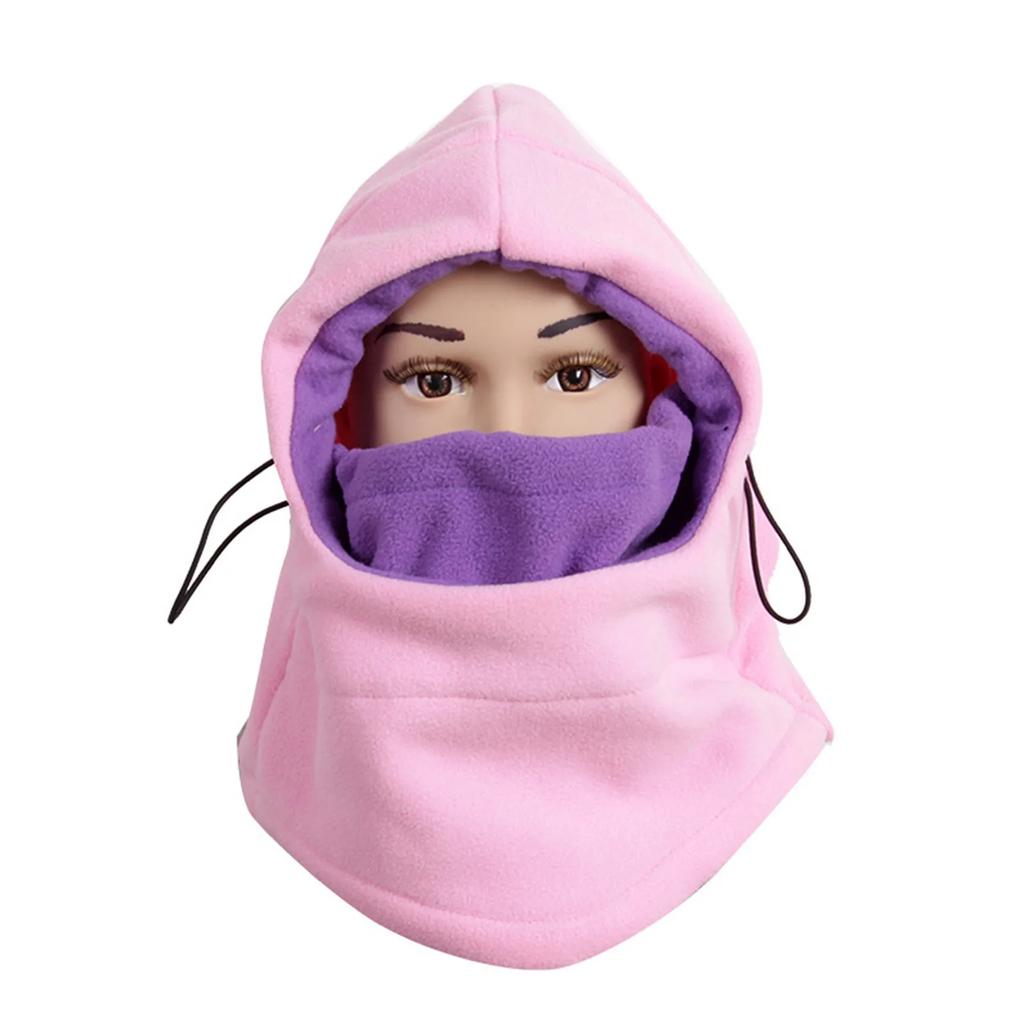 Зимняя флисовая ветрозащитная шапка для детей от 3 до 10 лет, полнолицевая термозащитная лыжная маска с капюшоном для мальчиков и девочек, детская шапка
