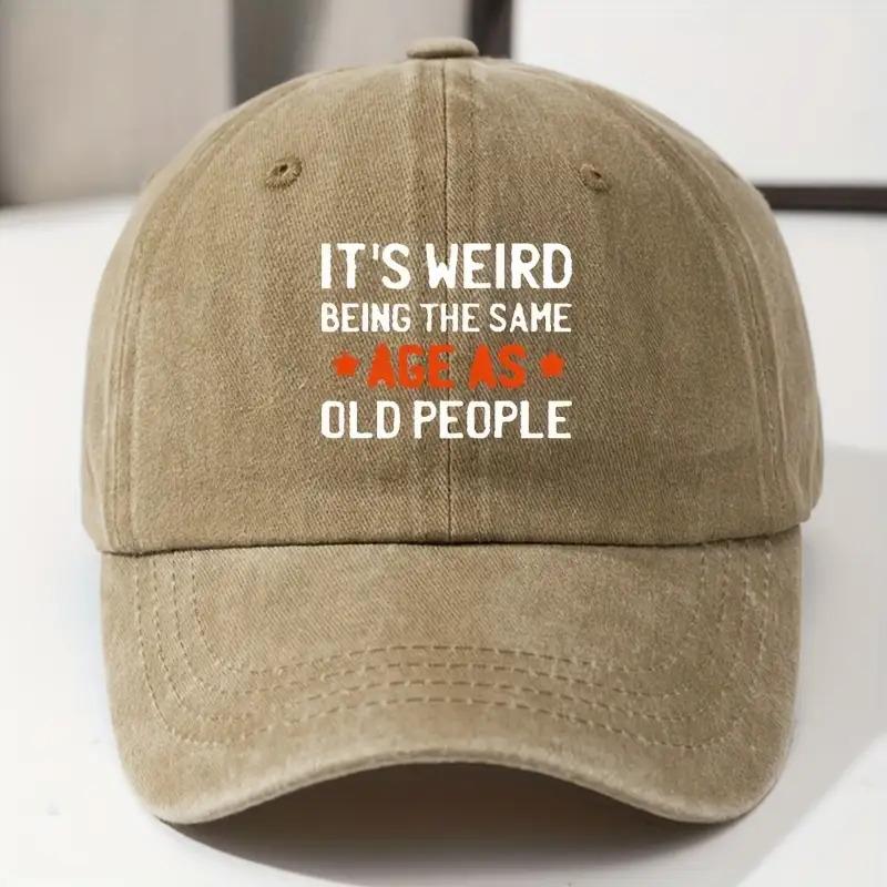 Funny Old People Age Quote Baseball Cap Polyester Adult Casual Snapback Hat Unisex Gift