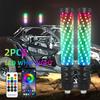 1FT Fat Whip Lights App and Remote Control RGB Chasing Flowing for Off-road SUV ATV UTV Polaris RZR 4x4 Warning Antenna Whip