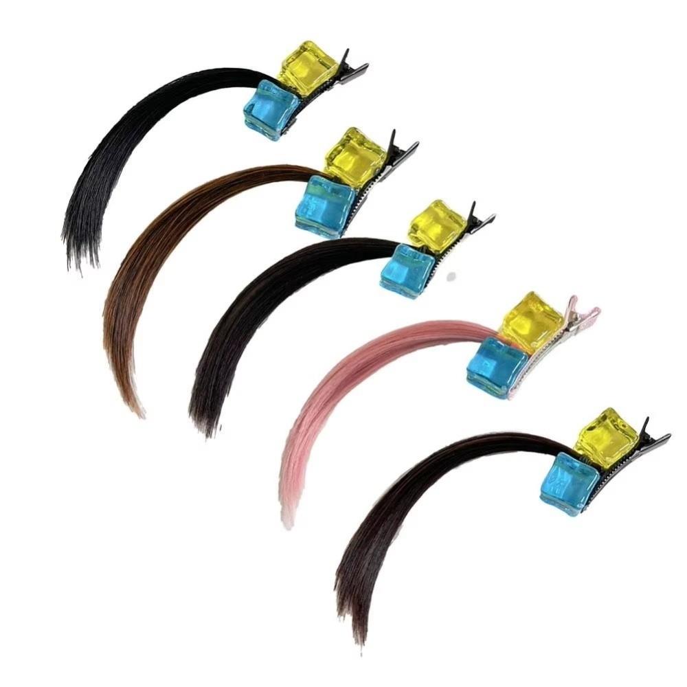 Cute Wig Hair Clips Anime Square Hairpin Sweet Wig Catch Clip Girls Accessories