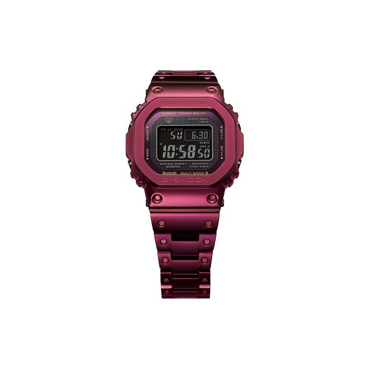G-Shock Metal Evolution B5000 Квадратные Цвет Железного Человека Шесть Радиоволновой Кварцевый Механизм Металлический Ремешок Часы Мужские Часы Черные GMW-B5000RD-4PRT