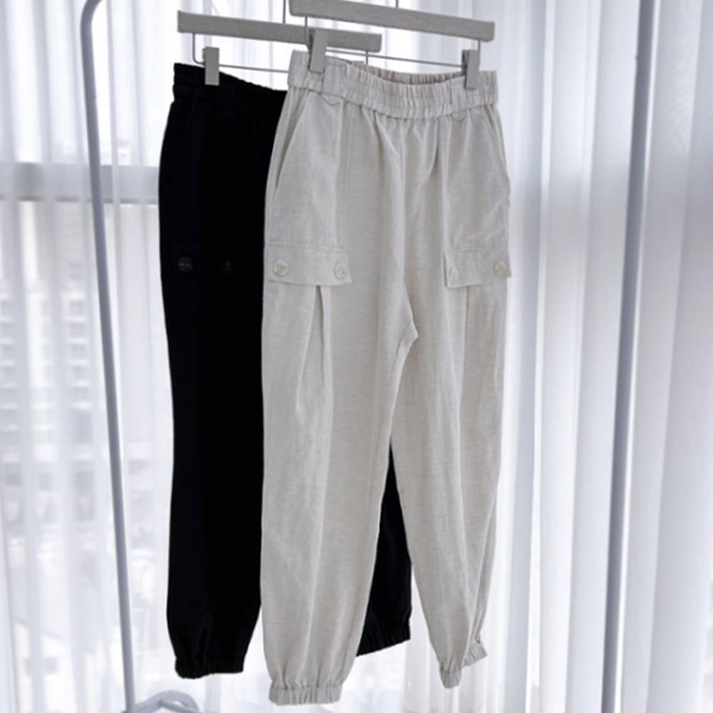 RUA Pocket Pintuck Jogger Pants