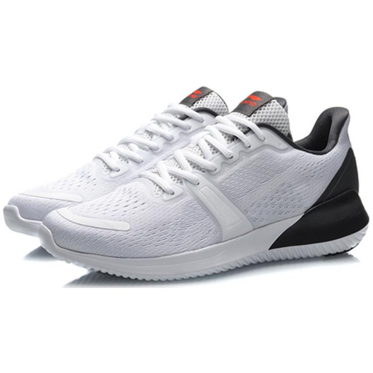 Li Ning Коллекция для бега Амортизация Дышащие Низкие Беговые кроссовки Мужские Стандартные Белые ARHQ111-1