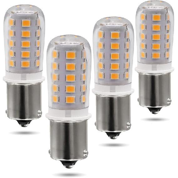 12V BA15S LED Bulb1156 1141 1003 7506 3W Bayonet Single Contact Base for RV Interior Camper Marine Boat Trailer, Outdoor Landscape Lighting, 6000K