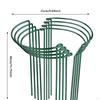 8 шт. опорных колышков для растений, садовые, простые в использовании, зеленые, прочные, полукруглые, металлические для