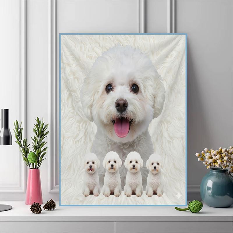 Chihuahua Poodle Dog 100% Round Full Drill 5D DIY Diamond Painting Embroidery Cross Stitch Rhinestone Décor