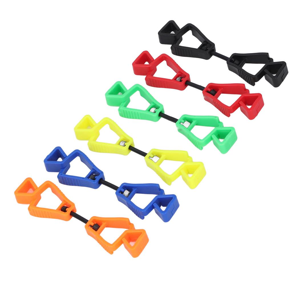 6 шт. зажим для перчаток легкий пластиковый держатель для перчаток с защитой от потери для наружных рабочих техническое обслуживание C