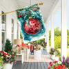 1pc Christmas Garden Decoration Flag,Double-Sided Yard Decoration, Outdoor Lawn Decor, Flag Only