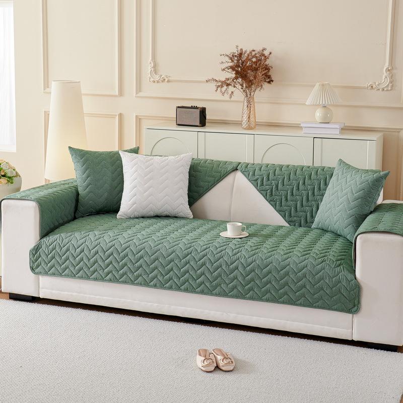 Cotton Sofa Cushion for All Seasons, Non-slip Cushion, Simple Modern New Sofa Cover, Cloth Backrest