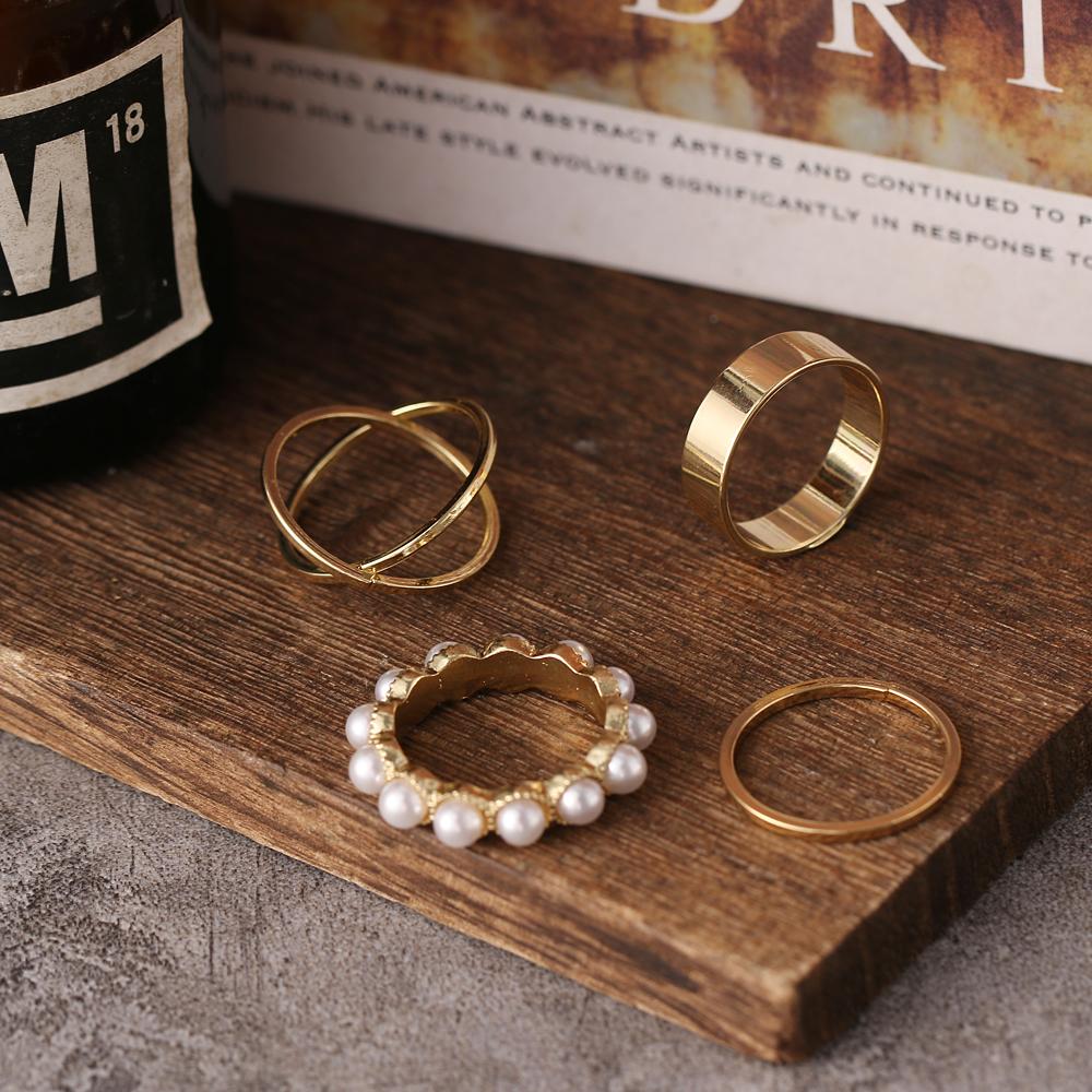 2024 Открытое кольцо Набор из 6 предметов Персонализированное кольцо Кольцо в стиле панк Мода Нейтральный тренд