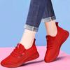 Кроссовки женские летние новые универсальные женские туфли из дышащей сетки с ворсом повседневные туфли маленькие красные туфли легкие рабочие туфли