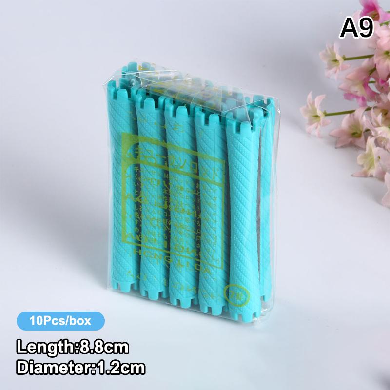 10 шт. DIY Без нагрева Удлиняющие бигуди-палочки Инструменты для завивки Полые спиральные бигуди Магические локоны Наборы для укладки кудрявых волос