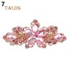 Women Fashion Flower Leaf Crystal Crystal Stone Hair Barrette Clip Hairpin Jewelry Hairs Trinket