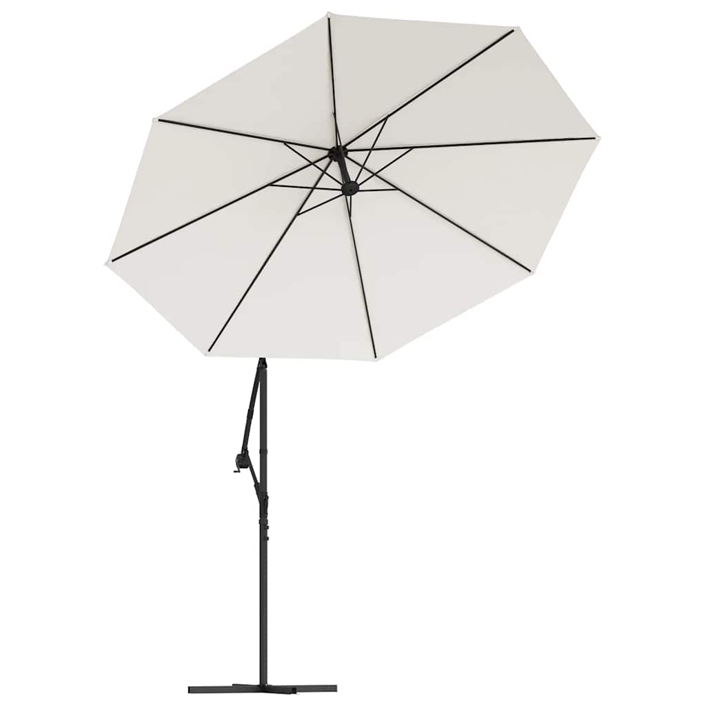 Vidaxl Zamienne Pokrycie Parasola Ogrodowego, Piaskowa Biel, 300 Cm