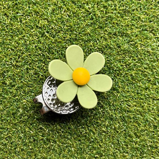 Магнитный маркер для гольф-мяча с клипсой для шляпы в форме цветка, набор магнитных клипс для кепки, аксессуары для гольф-сумки для женщин, мужчин, подарок для гольфиста