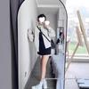 Стильная женская куртка-пилот однотонной расцветки: Коллекция Осень/Зима 2024