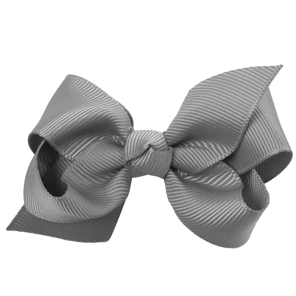 Mini Hair Clips Bow Boutique Solid Color Ribbon Clips for Baby Girls Teens Infants Kids Toddlers (32 Colour)