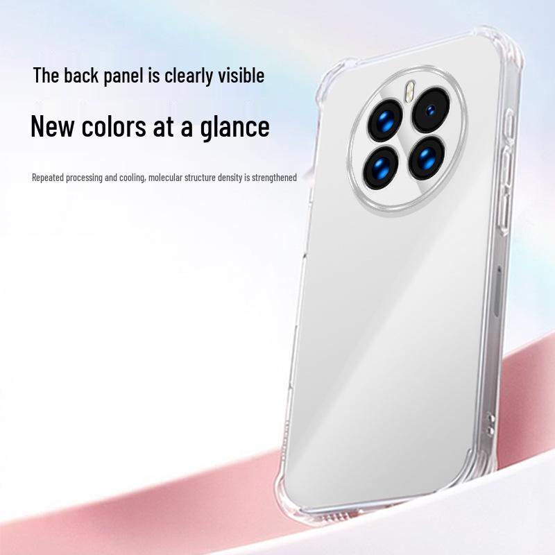 Совместимый прозрачный чехол для Huawei Mate50: Mate50 Pro/RS с углами-подушками безопасности