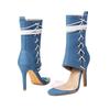 Women's High-heeled Sandals Sexy European and American Style Summer New Thin-heeled Large-size Roman Cool Boots