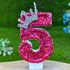 Birthday Number Candles Cake Decoration Chinese New Year Celebration Birthday Candles Rose Red Crowns Wedding Gifts Boys Girls